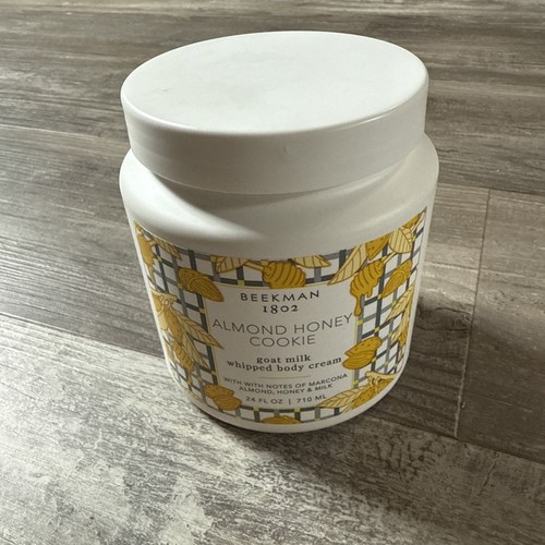 Beekman 1802 Ziegenmilch Schlagsahne Körpercreme. 24 fl. oz. Mandel Honig Plätzchen NEU