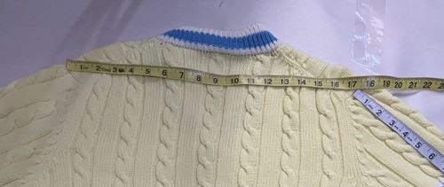 Vintage Authur Ashe Catalina gelber Pullover Tennis Herren Größe XL (HAT GEBRAUCHSSPUREN - Bild 6 von 12