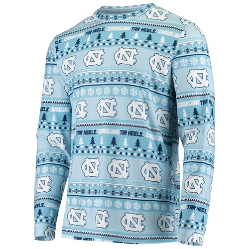 Men's Concepts Sport Carolina Blue North Carolina Tar Heels Ugly Sweater Knit - Picture 2 of 5