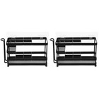  2 PCS Zahnbürsten-Organizer Der Wand Montierte Zahnbürstenhalterin