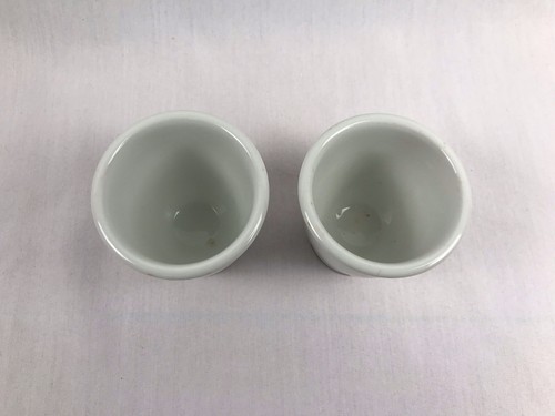 BAILEY-WALKER CHINA CO. Footed Egg Custard Cup Green Stripe Restaurant Ware 1934 - Picture 2 of 9