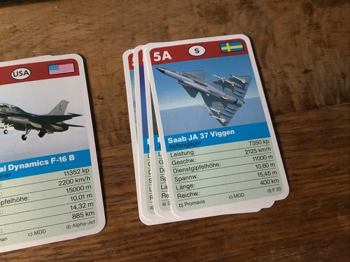 Quartett FX Schmid 50153.5 1988 Kampfjets Jets Rafale Kfir Saab Tornado Lockheed - Bild 6 von 12