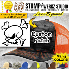 Custom Trucker Hat Baseball Cap Personalized Richardson Novelty Gift SKULL BONES