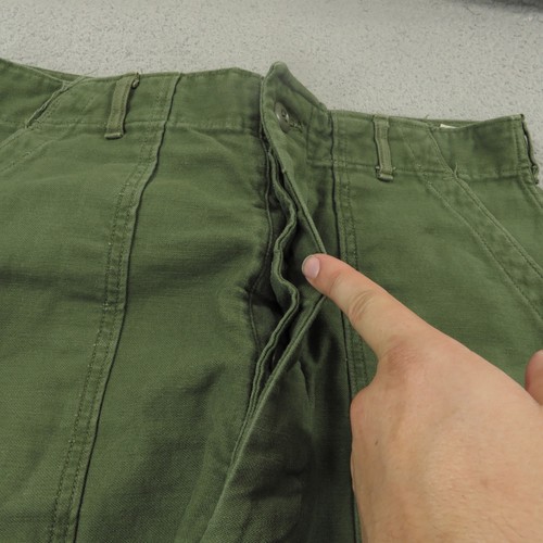 Vintage Military Pant *Fit 32x29* OG 107 Sateen Type 1 Trouser Vietnam Baker 60s - Picture 9 of 19