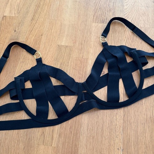 Victoria’s Secret Balconett-BH 36DDD schwarz luxuriös ungefüttert gebändert Träger - Bild 7 von 11