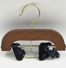 MCM Vintage Tie Organizer Rack Maple Wood Hanger Necktie Scarf belt 17 Hooks