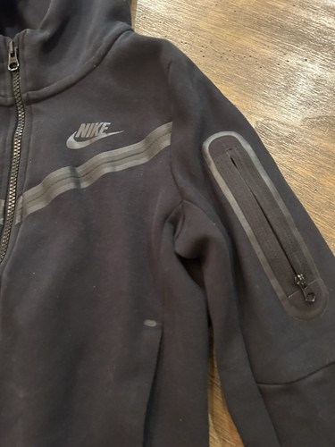 Nike Sportswear Tech Fleece Hoodie Black Kids Size Small S - Picture 3 of 9