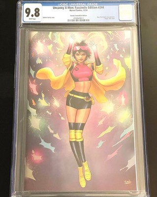 UNCANNY X-MEN #244 CGC 9.8 - SZERDY NYCC EXCLUSIVE VIRGIN FOIL FACSIMILE EDITION
