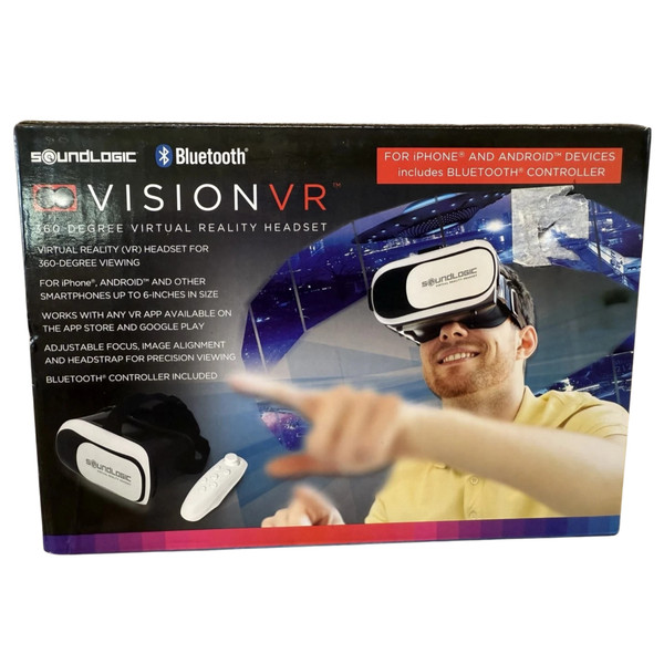 Alternate view of Soundlogic Vision 360° Virtual Reality Headset, Bluetooth Controller