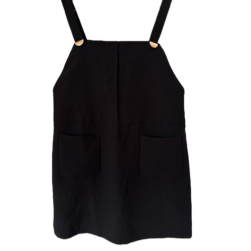 Abito maglione nero See U Soon con tasche donna medio carino - Foto 7 di 7
