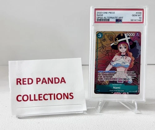 One Piece Paramount War - NAMI ALTERNATE ART OP02-036 -  PSA 10