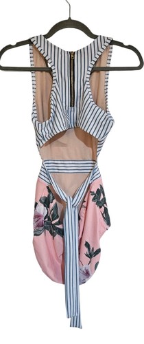 Albion Island Fever Badeanzug Einteiler Streifen und Blumen Medium - Bild 2 von 3
