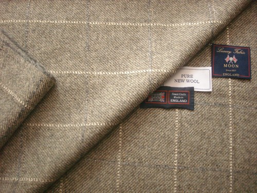 TELA CHAQUETA TWEED 100% PURA LANA NUEVA ABRAHAM MOON = HECHA EN INGLATERRA = 2,7 m - Imagen 9 de 12