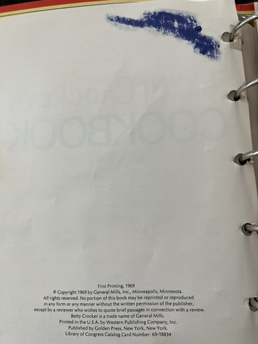Vintage 1969 Erstdruck Betty Crocker's Kochbuch rot Hardcover mit Mappe - Bild 5 von 22