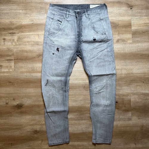 Diesel Jeans Women 30x26 Gray Fayza Relaxed Boyfriend Low Waist Italy 0837E - Picture 1 of 15