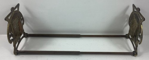 Jugendstil Frau Blume im Haar dehnbar Messing Buchhalter HL Judd Co #9788 - Bild 3 von 6