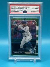 2019 Bowman Chrome Green Refractor Fernando Tatis Jr PSA 10 GEM MINT #59/99