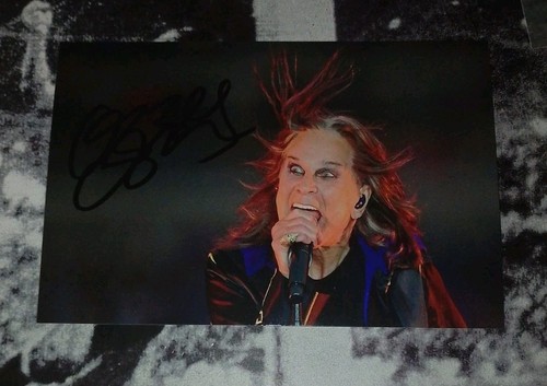 AUTOGRAMM Ozzy Osbourne handsigniertes handsigniertes Foto HEAVY METAL Black Sabbath