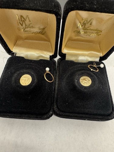 (2) 14k Gold Miniature Krugerrand Coins With COA - Picture 5 of 10