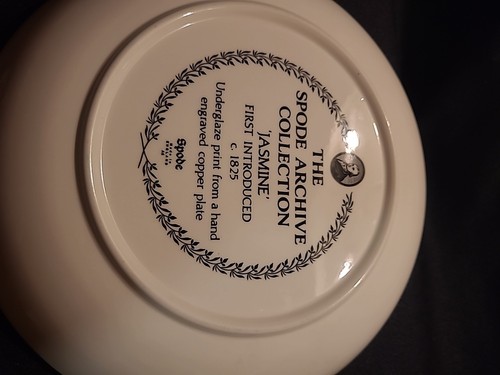 SPODE Archive Collection JASMINE 8 1/2" Pasta Bowl Floral Yellow Gray Black - Picture 9 of 11