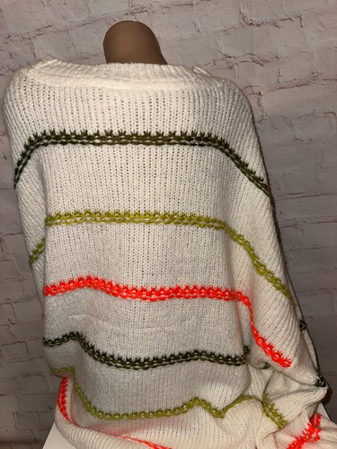 Studio Untold Strickpullover beige mit Borten Wollanteil & Alpaka Grösse 54/56 - Bild 3 von 8