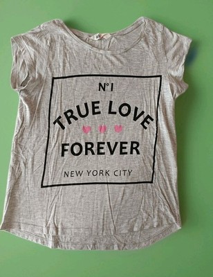 Mädchen H&M T-Shirt Sommer Gr. 158/164 ''True Love Forever - New York City''