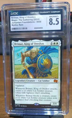 BRIMAZ, KING OF ORESKOS Foundations Jumpstart Mythic CGC 8.5 NM-MT+ MTG Magic - Picture 1 of 2