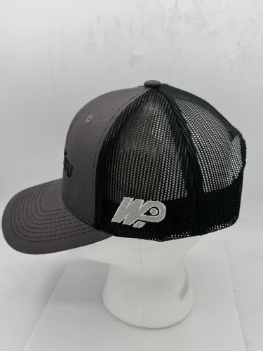 Komatsu Hat Snapback Trucker Mesh Cap Embroidered Logo Adjustable Gray/black - Picture 4 of 11