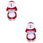 2STKlassischetraditionellen Santa-Aufbewahrungsbehälter EntzückendeOhrring