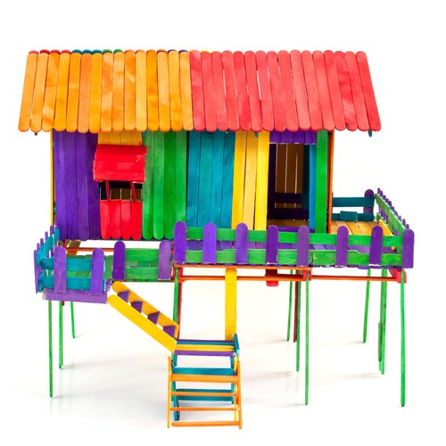 Mr. Pen- Colored Popsicle Sticks, Wooden Colored Popsicle Sticks for Crafts,... - Picture 7 of 9