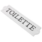  Toilet Sign: Decorative Cast Iron Retro Metal Door Plaque Restroom Wall Art