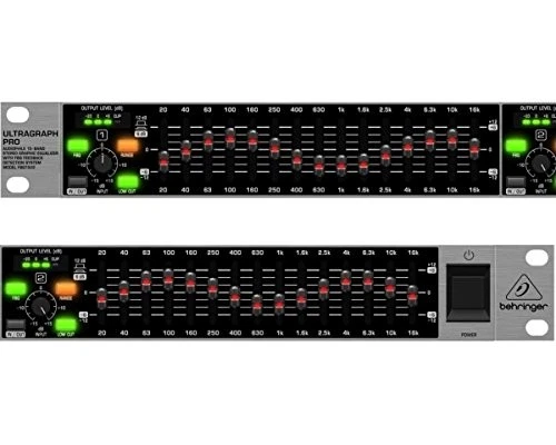 BEHRINGER Graphic equalizer 15 band stereo feedback ULTRAGRAPH PRO FBQ1502HD - Image 3 of 4