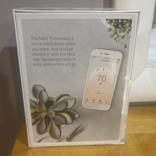 Sealed! Google, T4000ES, Nest Thermostat E, Smart Thermostat White New - Picture 2 of 3