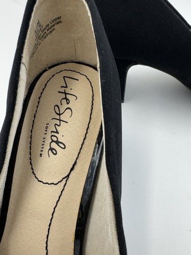LifeStride Womens True Black Mary Jane Heels Size 8.5 (7829213) Never Worn - Picture 4 of 14