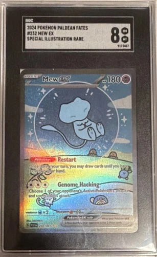 Pokémon Mew Ex SV: Paldean Fates Special Illustration Rare Holo SGC 8 232/091