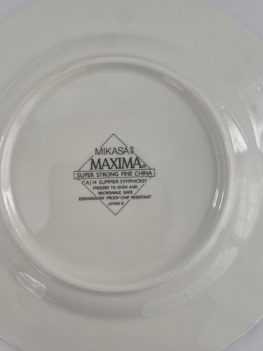 Set of 6 Mikasa Maxima Summer Symphony 6 5/8" Bread & Butter, Dessert Plate - Picture 6 of 6