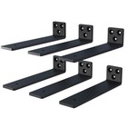 6 Inch Floating Shelf Brackets, Heavy Duty Hidden Bracket for Wall, Mantel, Book