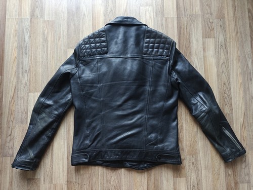 All Saints Conroy Black Men’s Leather Biker Jacket Medium- Allsaints L - Picture 16 of 18