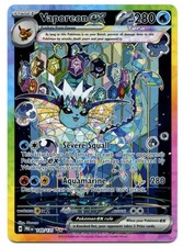 Pokemon Vaporeon Ex Prismatic Evolutions SIR Unplayed NM 149/131