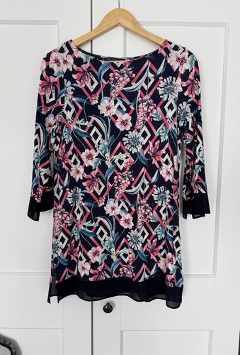 Marks and Spencer Women's Multicoloured Spring Blouse Tunic Size 12 - Picture 3 of 5