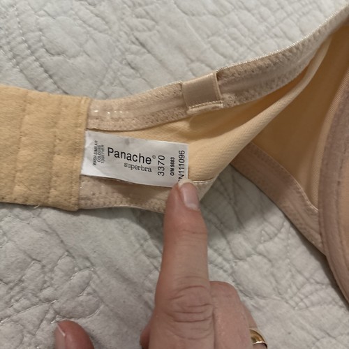 Panache Superbra 3370 Evie Strapless Bra 36 F- NWOT Push Up Underwire - Picture 6 of 8