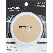 2 Pack CoverGirl TruBlend Mineral Pressed Powder, Translucent Light L5-7, 0.3...