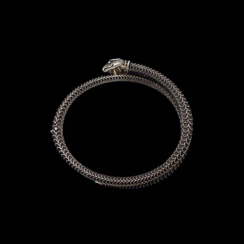 Box GUCCI Garden Snake Bracelet Bangle 925 Silver 3702 - Picture 4 of 10