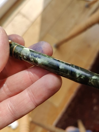 Nova Green Marble Füllfederhalter Teile. Feder nicht gut - Bild 6 von 9