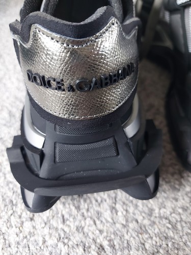 Dolce And Gabbana Space Sneakers Black/grey Size 6.5 Or 40 Eu BNIB Hard To Find - Picture 6 of 19
