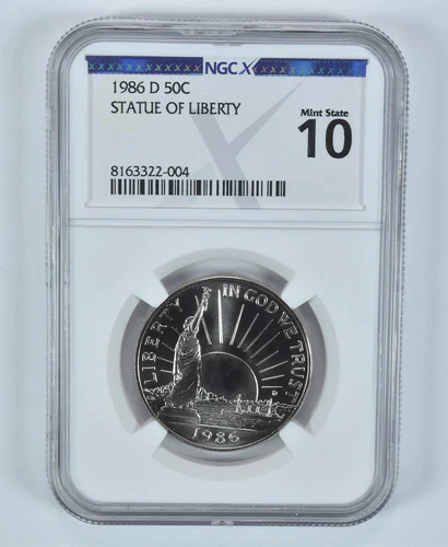 1986-D Statue Of Liberty Commemorative Half Dollar MS 10 NGC X NGCX