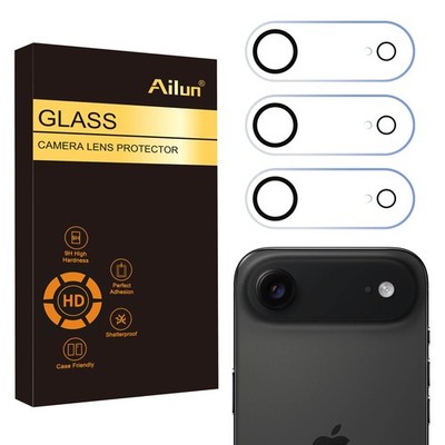 Ailun 3 Pack Camera Lens Protector for iPhone Air,Tempered Transparent