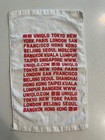 UNIQLO CITIES OF THE WORLD Souvenir Promotional Handtowel NEW!