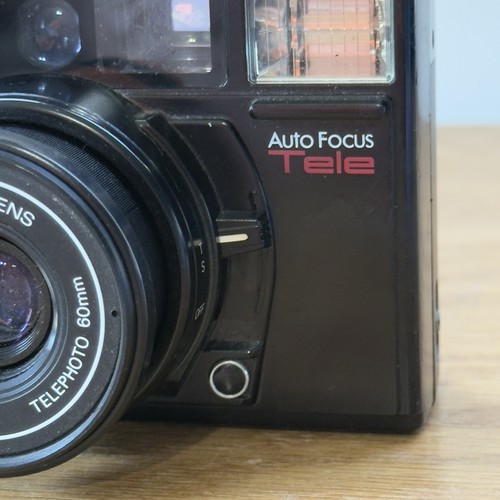 Minolta AF-Tele analoge Kompaktkamera 35 mm mit Trageriemen - funktioniert gut (Video) - Bild 5 von 14