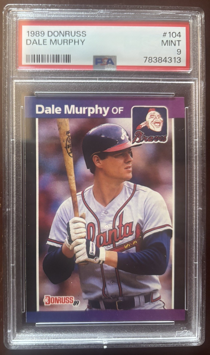 1989 Donruss 104 Dale Murphy PSA 9